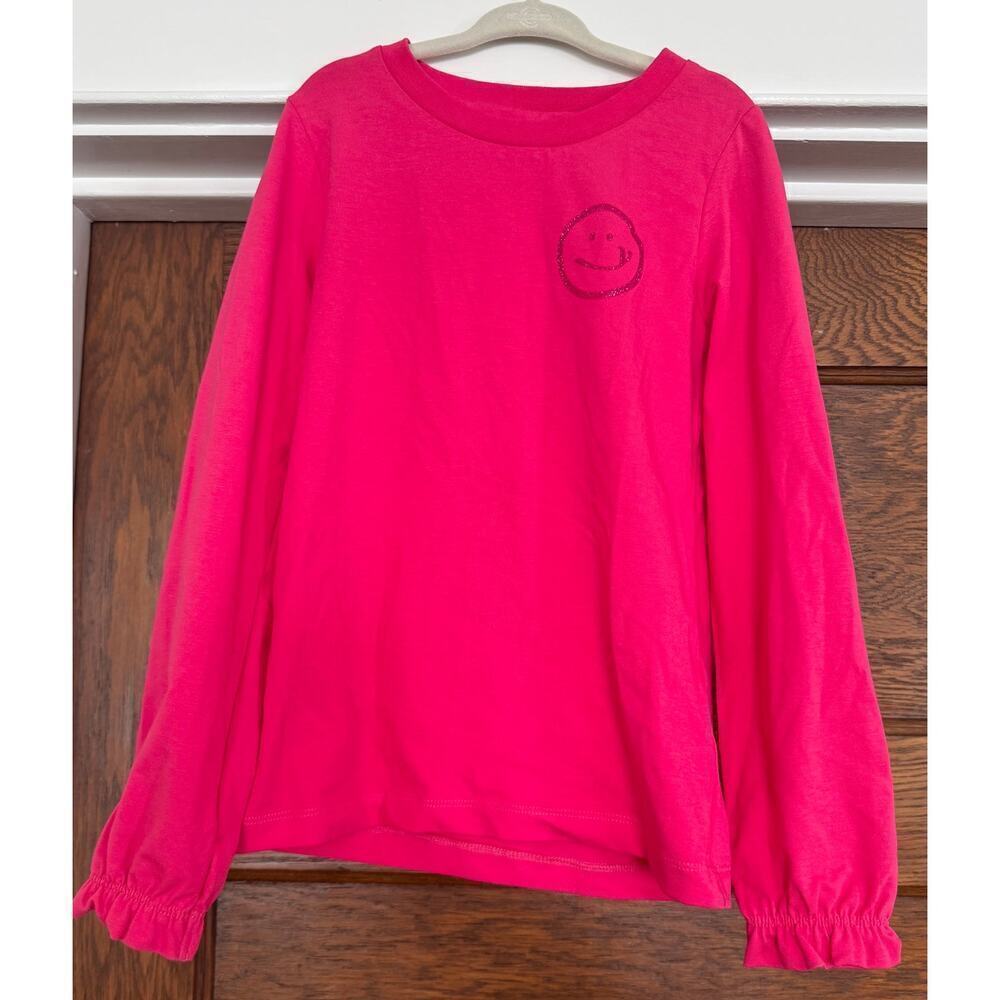 NWT OILILY Tita Longsleeve Smiley Organic Cotton Top T-Shirt Size Kids 8